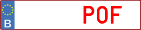 Trailer License Plate